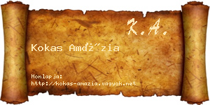 Kokas Amázia névjegykártya